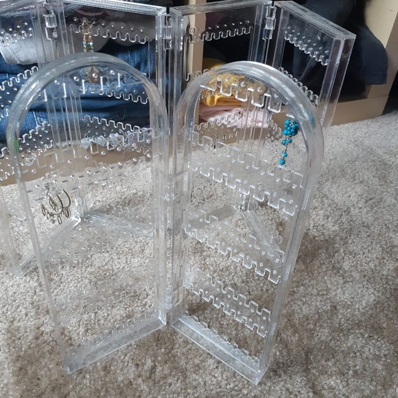 Set of 2 foldable earring storage racks - Picture 4 of 9